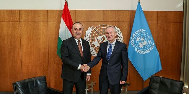 TC Dışişleri Bakanı Çavuşoğlu, New York'ta BM 77. Genel Kurul Başkanı ile bir araya geldi