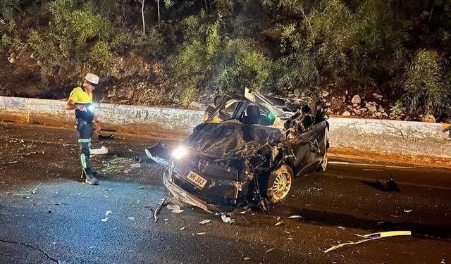 Lefkoşa - Girne Anayolunda Kaza: 1 kişi öldü, 2’si Çocuk 3 Kişi Yaralandı