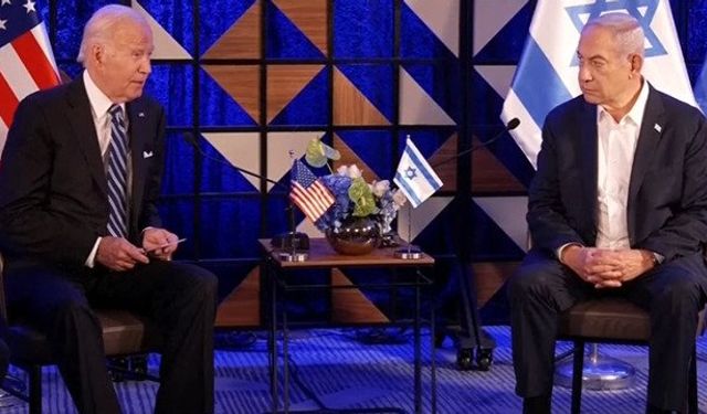 Biden, İsrail'de Netanyahu ile ortak basın toplantısı düzenledi