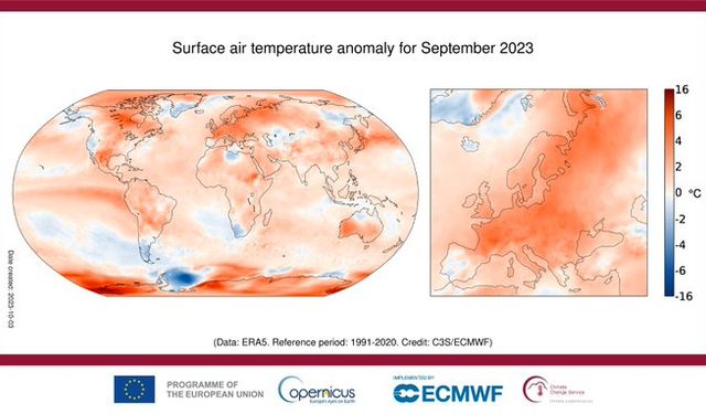 Eylül 2023, 1940 kayıtlarından bu yana “en anormal sıcak” ay oldu