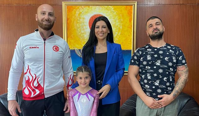 Özdenefe İstanbul’daki şampiyonada birinci olan Jimnastik Sporcusu Nida Toko’yu kabul etti