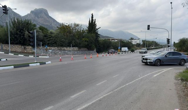 Polisten Girne Eziç kavşağıyla ilgili uyarı