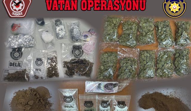 Narkotikten “Vatan Operasyonu: 4’ü kadın toplam 11 kişi “kanunsuz uyuşturucu madde tasarrufundan” tutuklandı