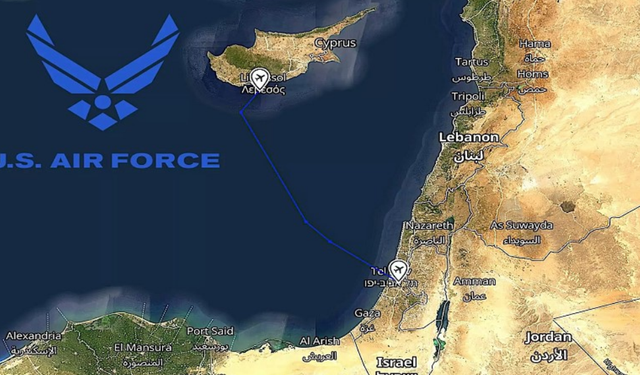 Haaretz’e göre, ABD, Ağrotur üssü üzerinden İsrail’e silah, teçhizat ve asker sevk ediyor