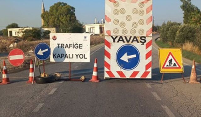 İskele’ye gidiş yolu tek yönlü olarak araç trafiğine kapatıldı