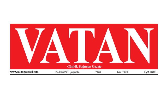 VATAN Manşet - 20 Aralık 2023