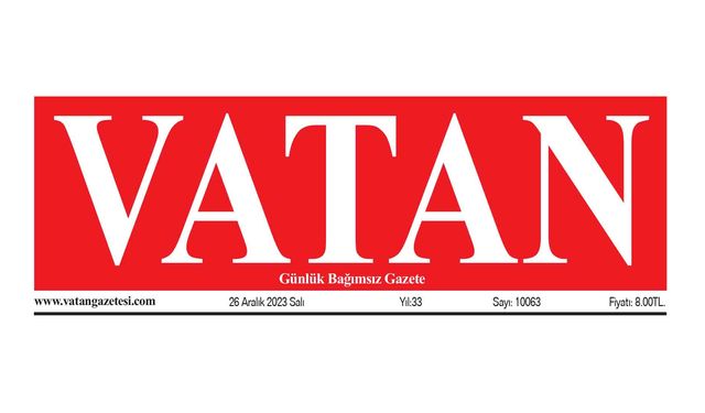 VATAN Manşet - 26 Aralık 2023