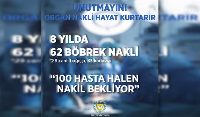 Dr. Burhan Nalbantoğlu Hastanesi'nde iki başaralı böbrek nakli operasyonu daha yapıldı