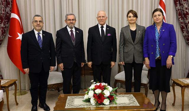 Meclis Başkanı Töre, Ankara Üniversitesi heyetini kabul etti