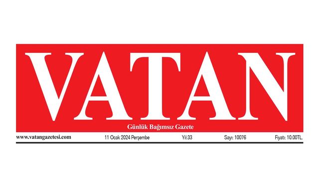 VATAN Manşet - 11 Ocak 2024