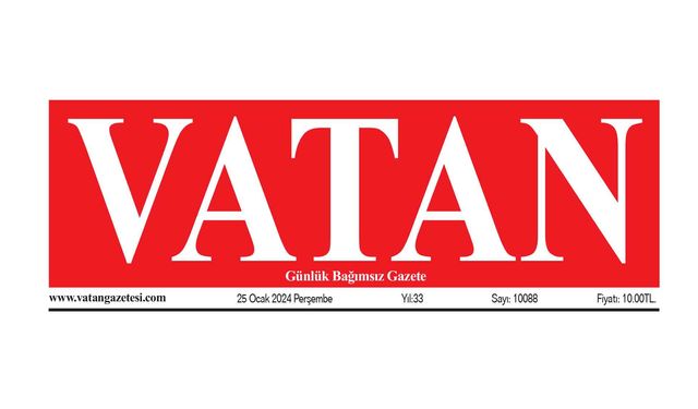 VATAN Manşet - 25 Ocak 2024