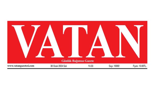 VATAN Manşet - 30 Ocak 2024