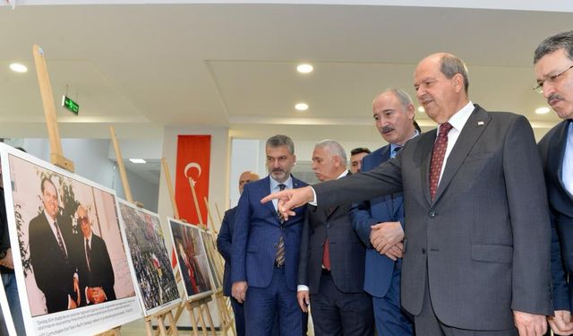 Cumhurbaşkanı Tatar, Rauf Raif Denktaş Fotoğraf Sergisi’nin açılışını yaptı