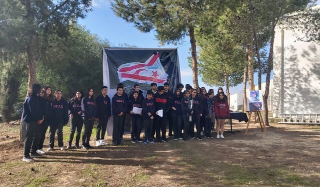 Bülent Ecevit Anadolu Lisesi’nde, Birkan Uzun anısına fidan dikme etkinliği düzenlendi