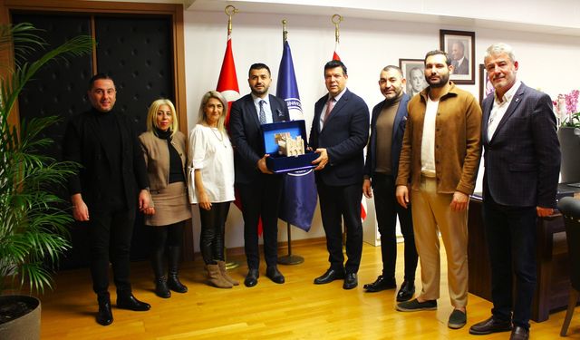 Kıbrıs Türk Öğrenci Yurtları Birliği, DAÜ Rektörü Prof. Dr. Hasan Kılıç’ı ziyaret etti