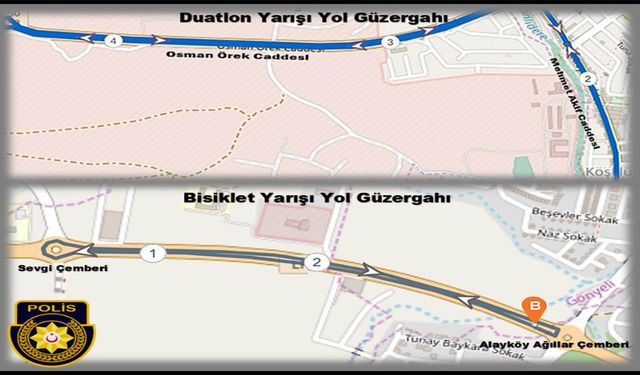 Lefkoşa’da bisiklet ve duatlon Yarışları yapılıyor