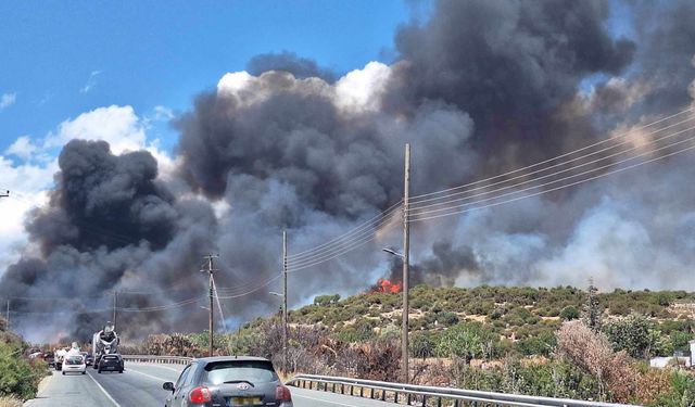 Limasol'da cuma günü çıkan yangınların nedeni kundaklama