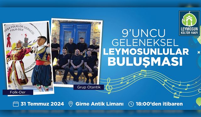 Leymosunlular buluşması çarşamba günü Girne Antik Liman’da yapılıyor