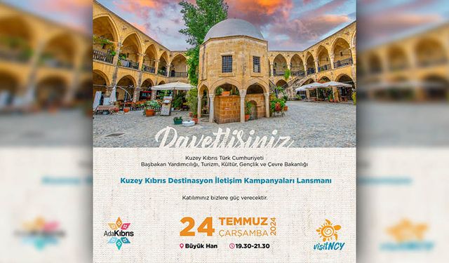 Turizmde yeni kampanya.. "Ada Kıbrıs" yarın Büyük Han'da tanıtılacak