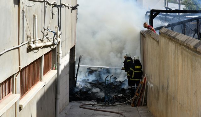 Hamitköy’de çıkan yangın hasara neden oldu