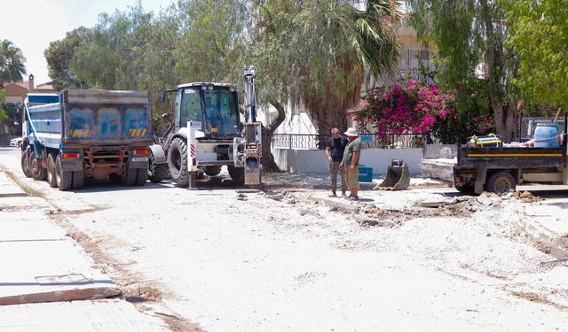 Gazimağusa Belediyesi, Gossip Evleri Bölgesi’ndeki yağmur suyu derenaj sorununu çözdü