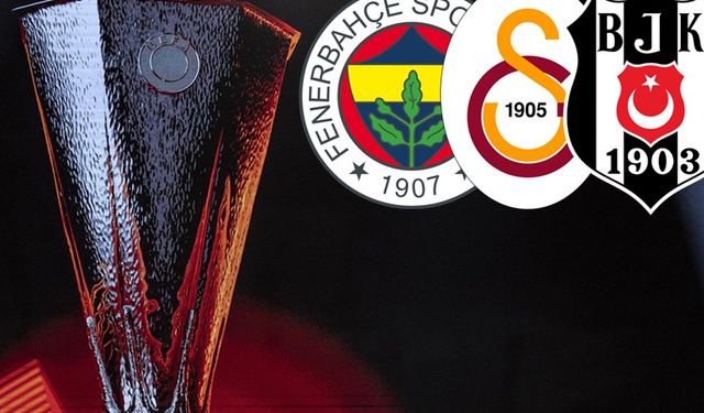 UEFA Avrupa Ligi'nde Galatasaray, Fenerbahçe ve Beşiktaş'ın rakipleri belli oldu