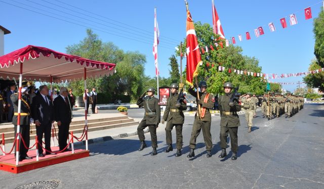 30 Ağustos Zafer Bayramı nedeniyle Güzelyurt’ta tören yapıldı…