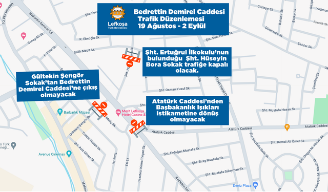 Mehmet Akif Caddesi 19 Ağustos’ta trafiğe açılıyor… Çalışmalar, Bedrettin Demirel Caddesi’nde devam edecek