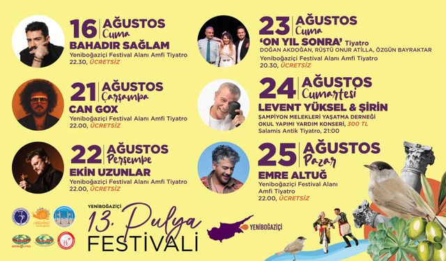 13.⁠ ⁠Yeniboğaziçi Pulya Festivali & 4. Uluslararası Halk Dansları Festivali bu akşam başlıyor