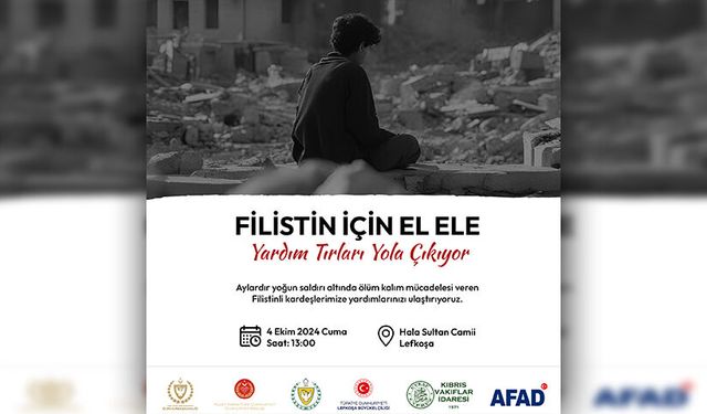 Filistin’e yardım tırları yarın yola çıkıyor