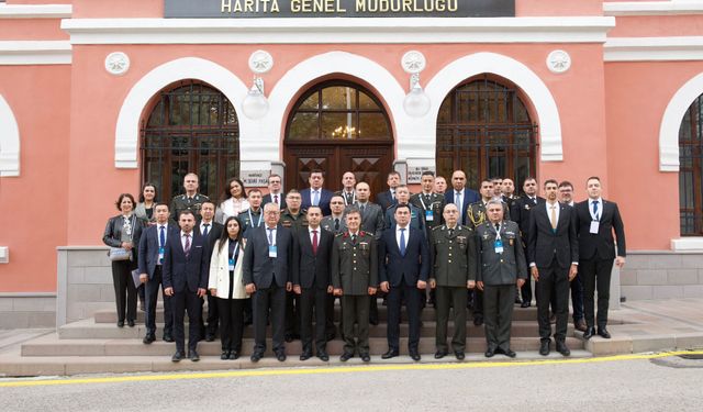 Harita Dairesi Müdürlüğü TDT Haritacılık Kurumları Başkanları toplantısına katıldı