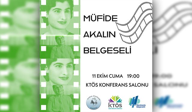 Müfide Hanım belgeseli bu akşam saat 19.00’da KTÖS Konferans Salonu'nda gösterilecek