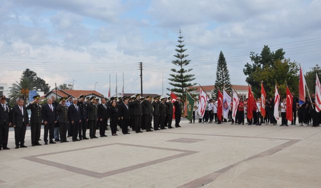 Atatürk, Güzelyurt’ta düzenlenen törenle anıldı