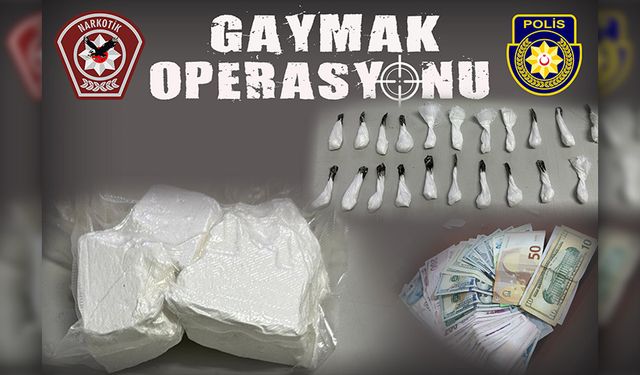 Polisten “Gaymak Operasyonu”… Satışa hazır paketler halinde kokain ele geçirildi