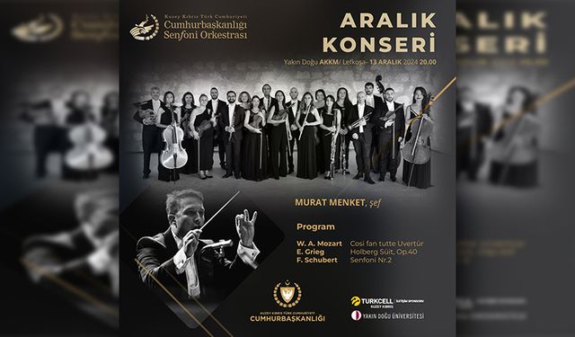 Cumhurbaşkanlığı Senfoni Orkestrası'ndan Aralık konseri…