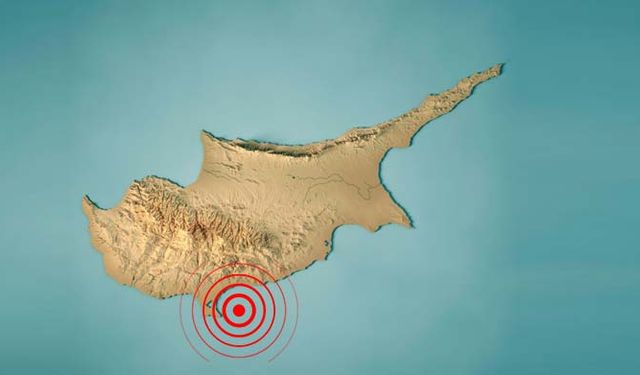 Limasol açıklarında dün gece 4 büyüklüğünde deprem oldu