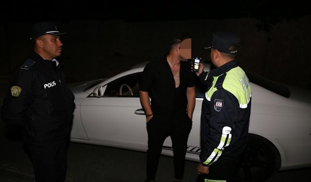 329 sürücünün rapor edildiği trafik denetiminde 185 sürücü süratten ceza aldı