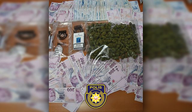 İskele'de araçlarında uyuşturucu ve 28 bin 155 TL nakit para bulunan dört kişi tutuklandı
