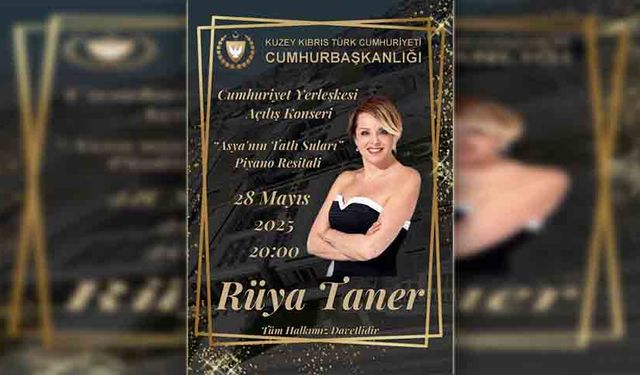 Rüya Taner, “Asya’nın Tatlı Suları” başlıklı piyano resitali veriyor