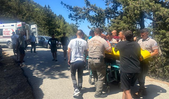 St. Hilarion bölgesinde araçla uçuruma düşen sürücü kurtarıldı