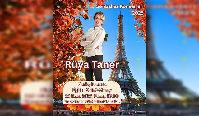 Rüya Taner Paris’te piyano resitali verecek