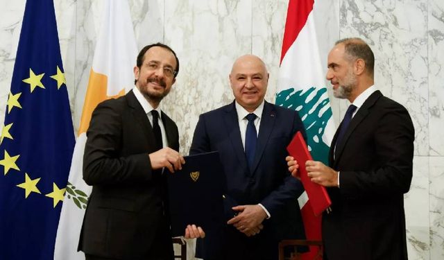 Güney Kıbrıs ile Lübnan arasında MEB sınırlandırma anlaşması imzalanması Rum basınında geniş yer buldu