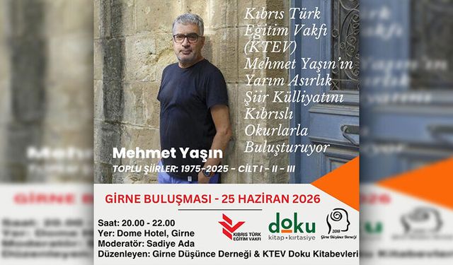KTEV, Mehmet Yaşın’ın şiir külliyatını okurlarla buluşturuyor