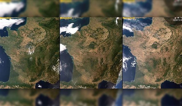 Rekor seviyede sıcaklıkların görüldüğü Fransa'da 1373 dere kurudu