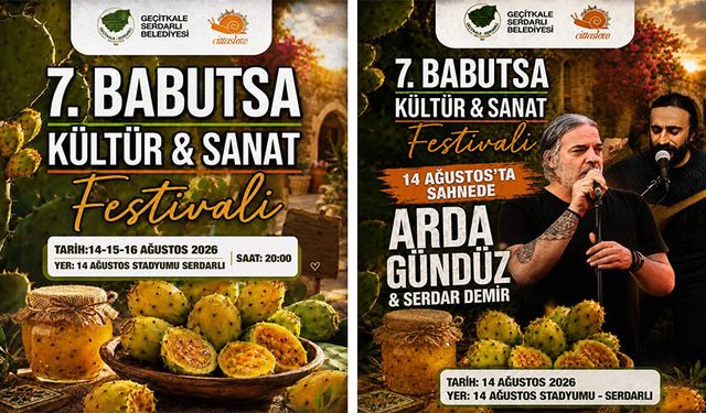 Serdarlı 7. Babutsa Kültür ve Sanat Festivali yarın başlıyor