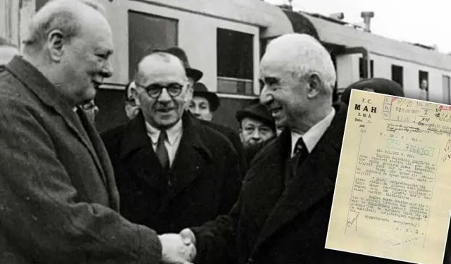 MİT, İnönü ile Churchill'in görüşmesine ilişkin tarihi belgeyi paylaştı