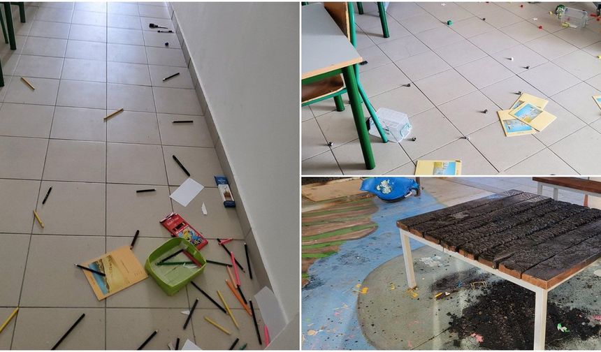 Larnaka’daki ilkokula zarar verenler arasında 10 yaşında bir öğrenci de var