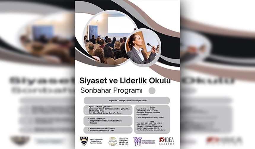 Kıbrıs Türk Girişimci Kadınlar Derneği'nden “Siyaset ve Liderlik Eğitim Programı”…