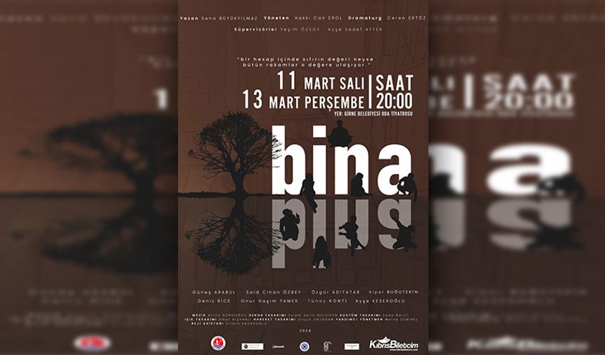 “Bina” isimli tiyatro oyunu seyirci ile buluşuyor