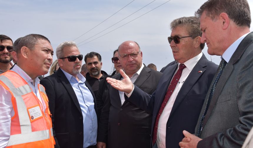 Dipkarpaz-Manastır yolunu yenileme çalışmalarına başlandı